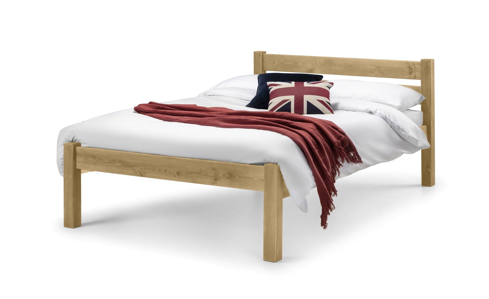 TimberRest Epping modern solid wood bed frame light wood
