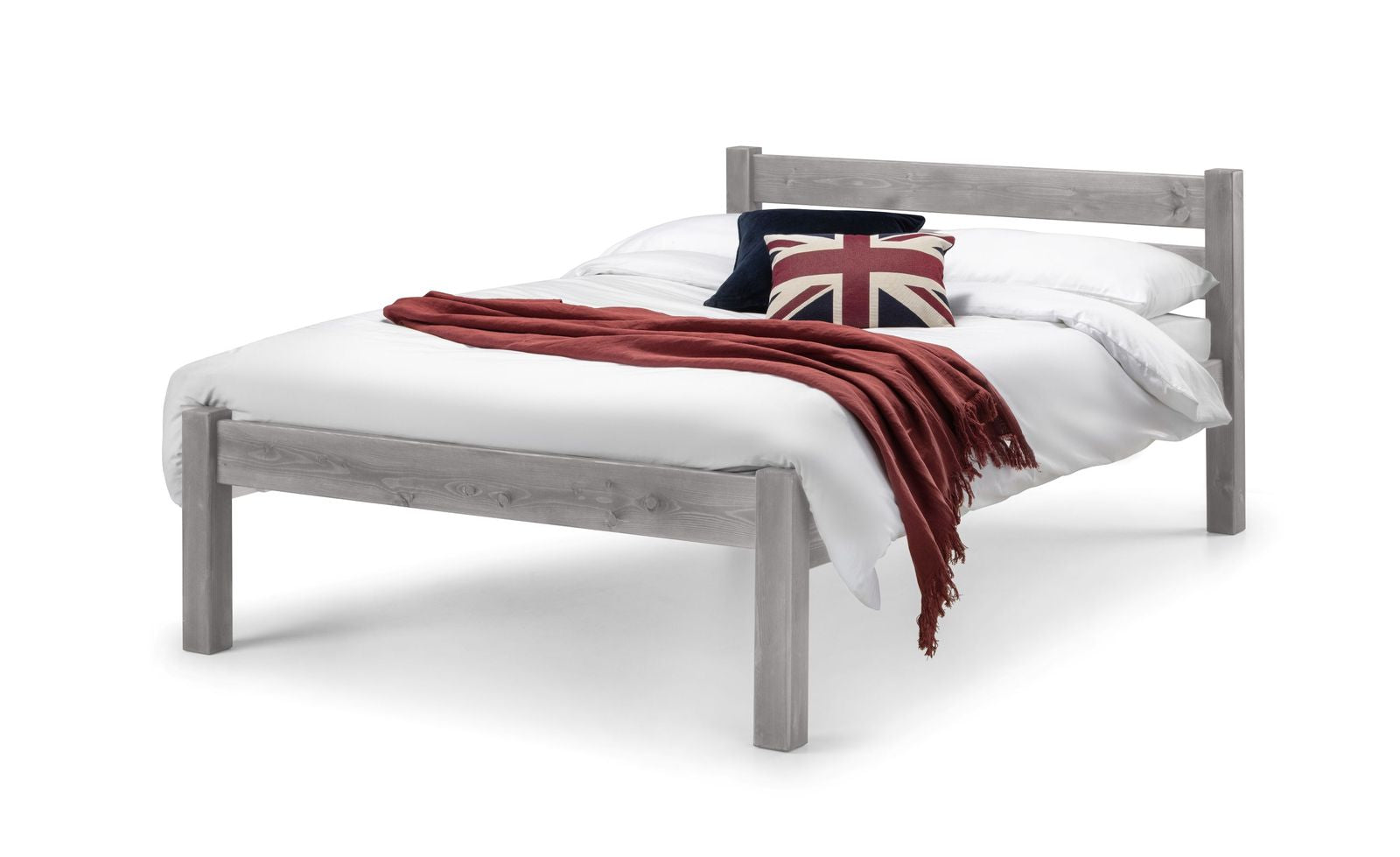 TimberRest Epping modern solid wood bed frame  white