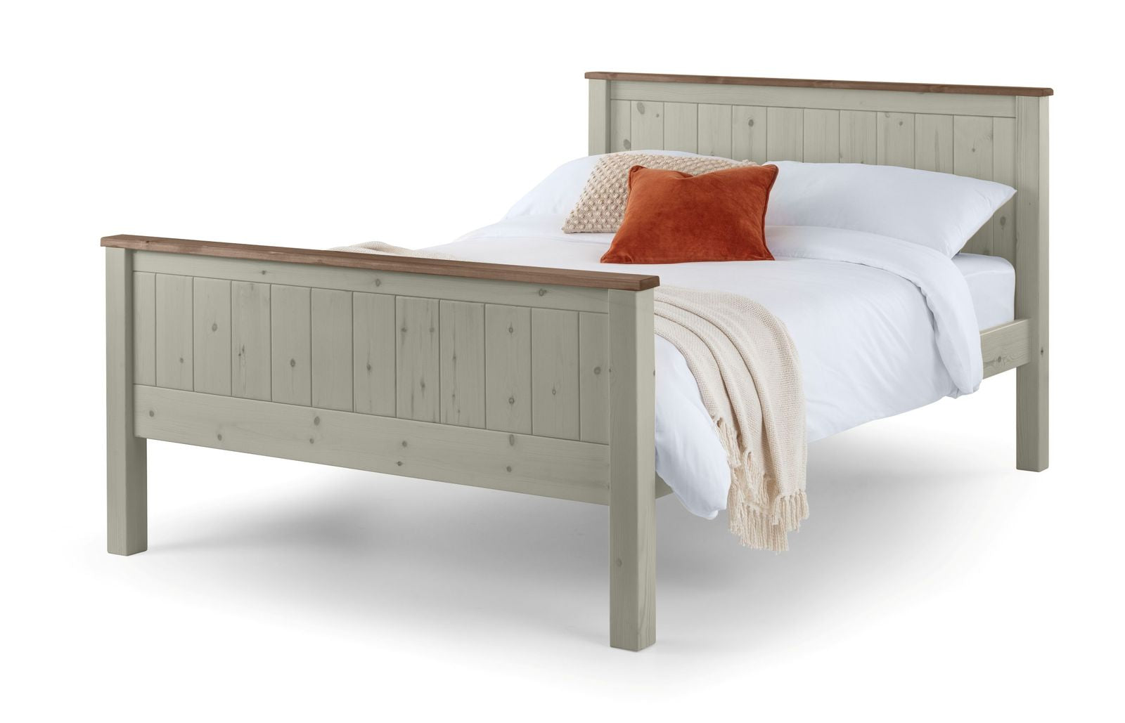 TimberRest Tollymore HFE solid wood bed frame with high headboard and high foot end