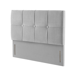 Harrisons Charleston deep upholstered fabric headboard grey