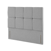 Harrisons Chicago deep fabric headboard for statement bedroom look
grey