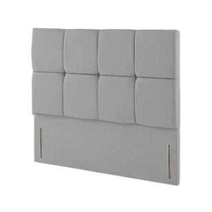 Harrisons Chicago deep fabric headboard for statement bedroom look
grey