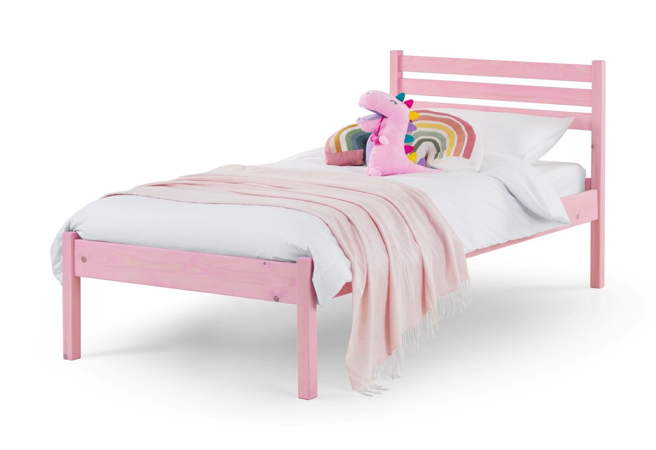 TimberRest Mirkwood solid wood bed frame with detailed headboard
