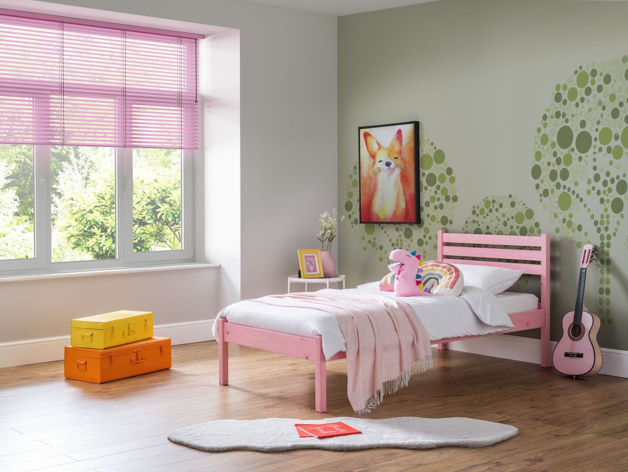 TimberRest Mirkwood solid wood bed frame with detailed headboard