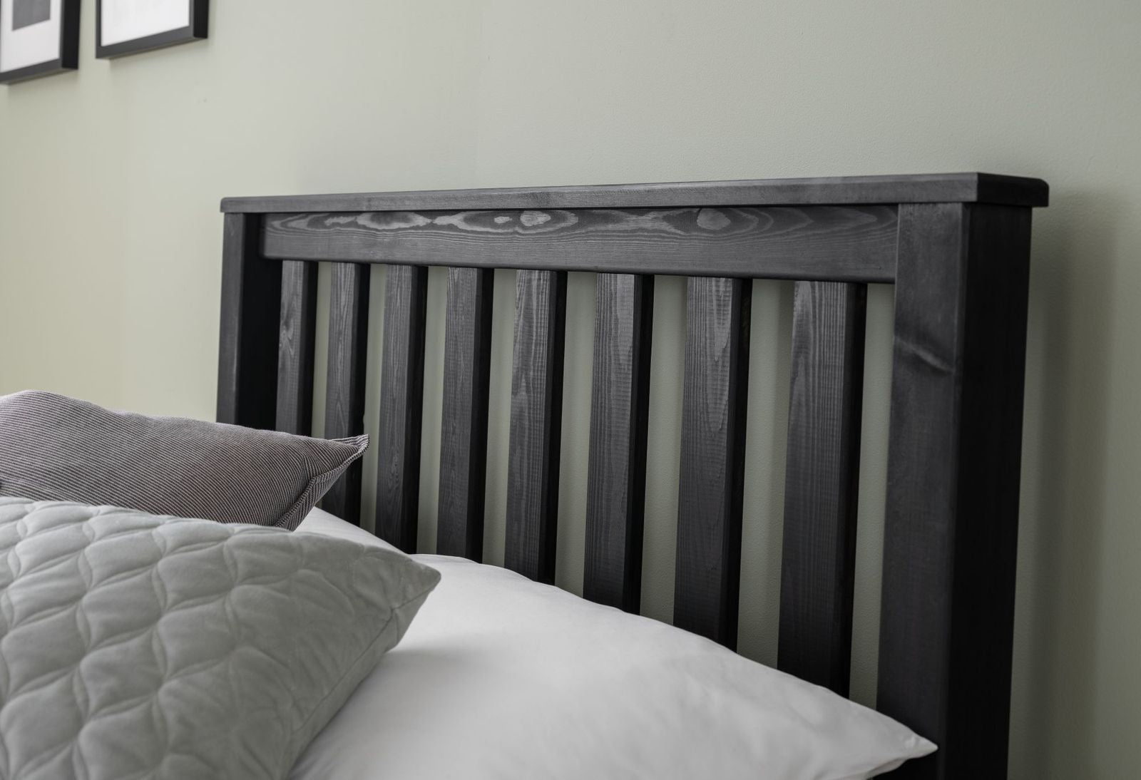 TimberRest Sherwood LFE solid wood bed frame with high headboard and high foot end