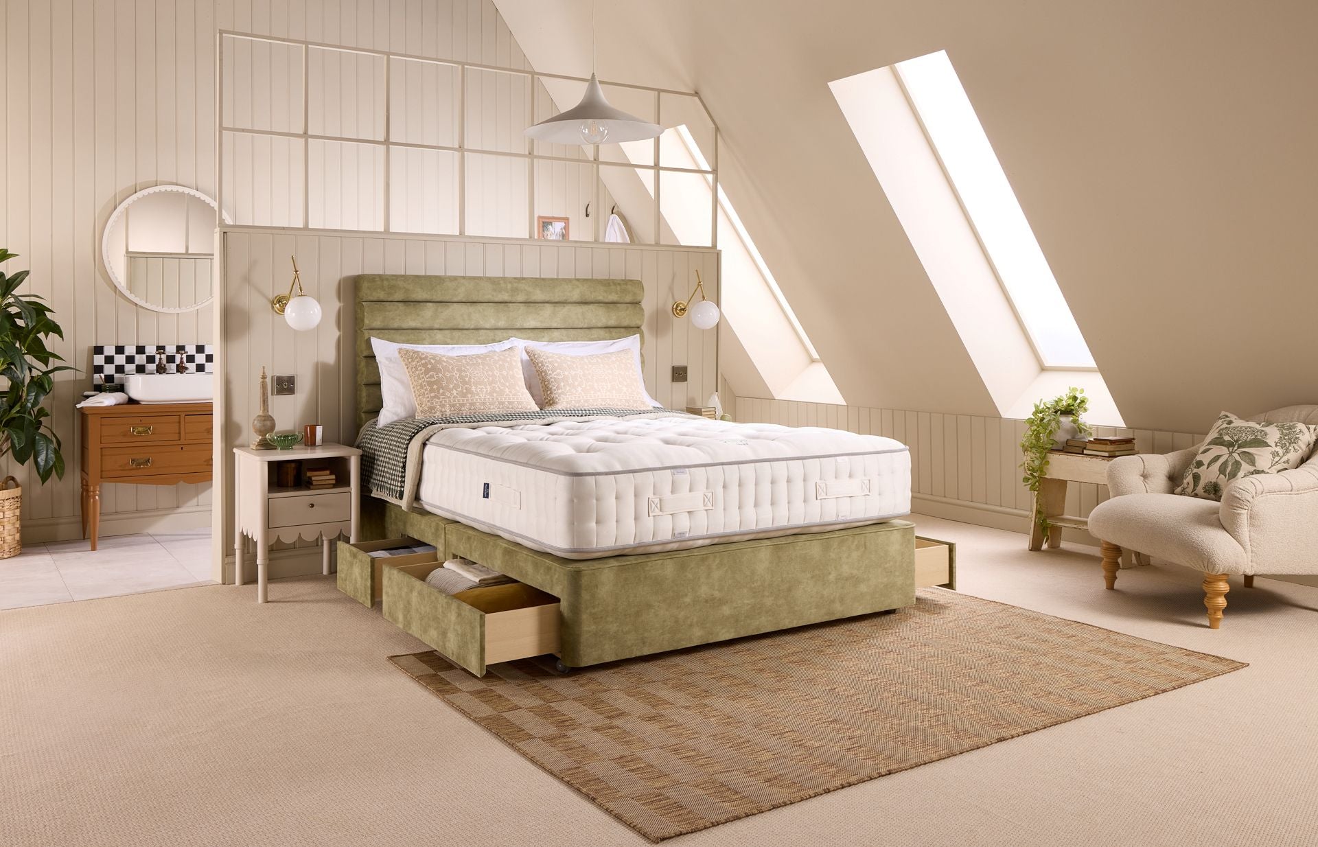 Harrisons Jade pocket sprung mattress featuring 10000 springs, supportive design and long-lasting comfort