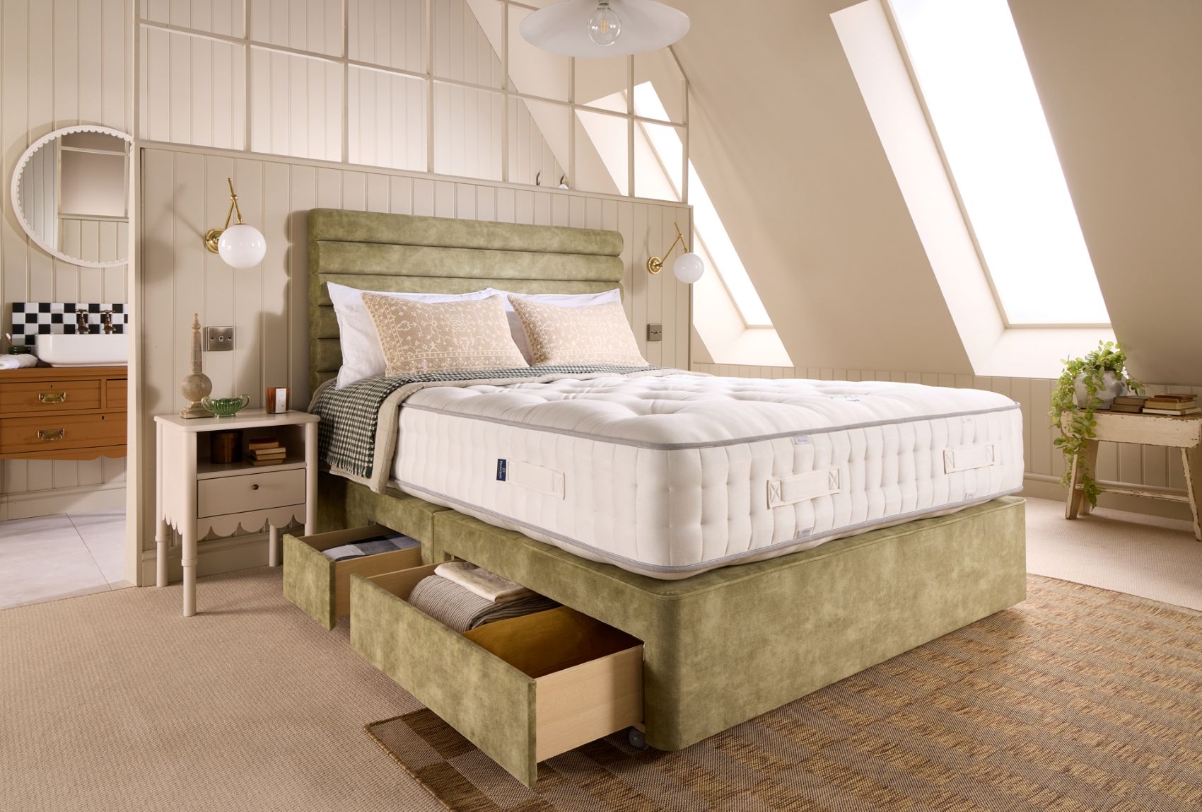 Harrisons Jade pocket sprung mattress featuring 10000 springs, supportive design and long-lasting comfort