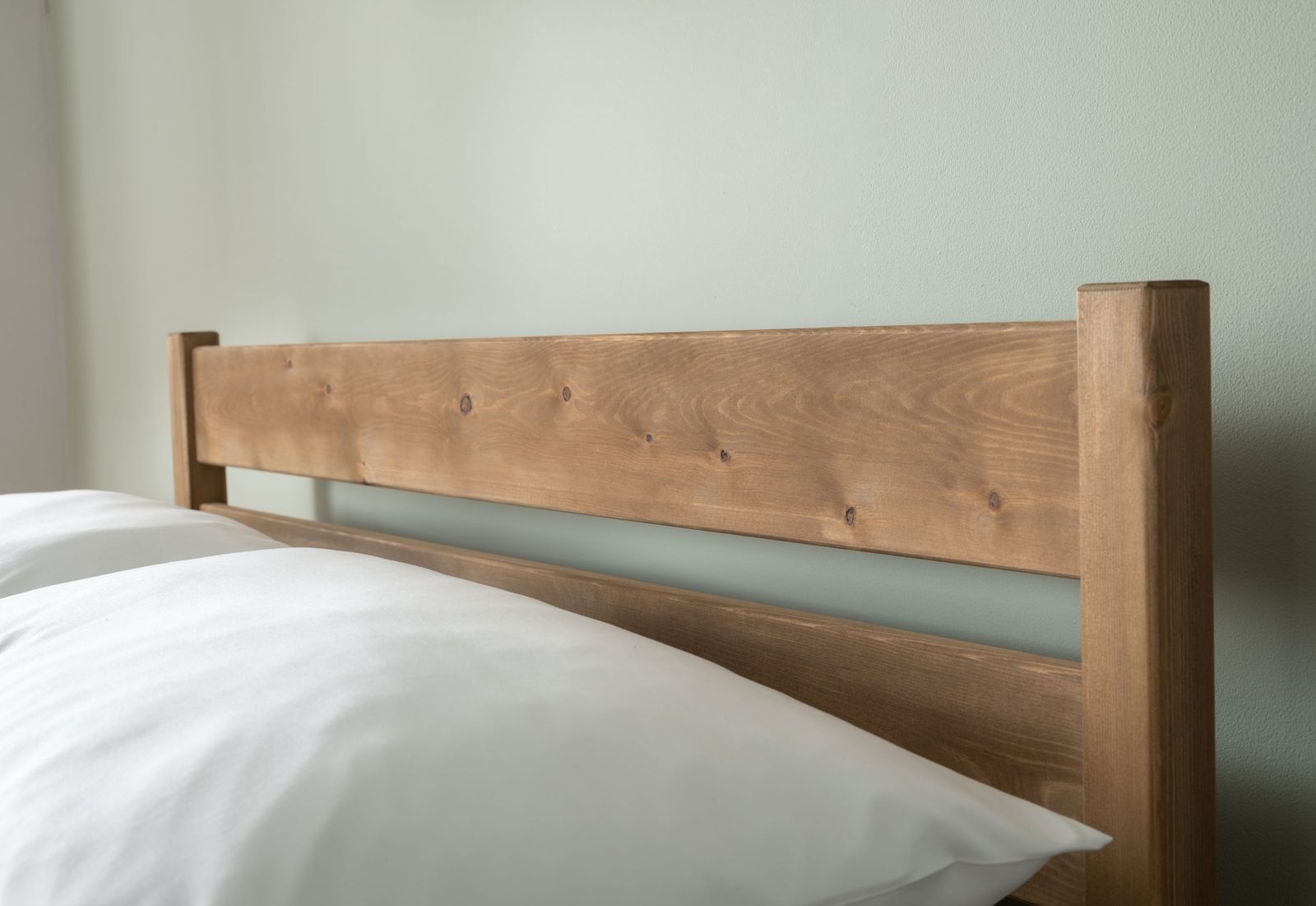 TimberRest Kielder solid wood bed frame with panelled headboard