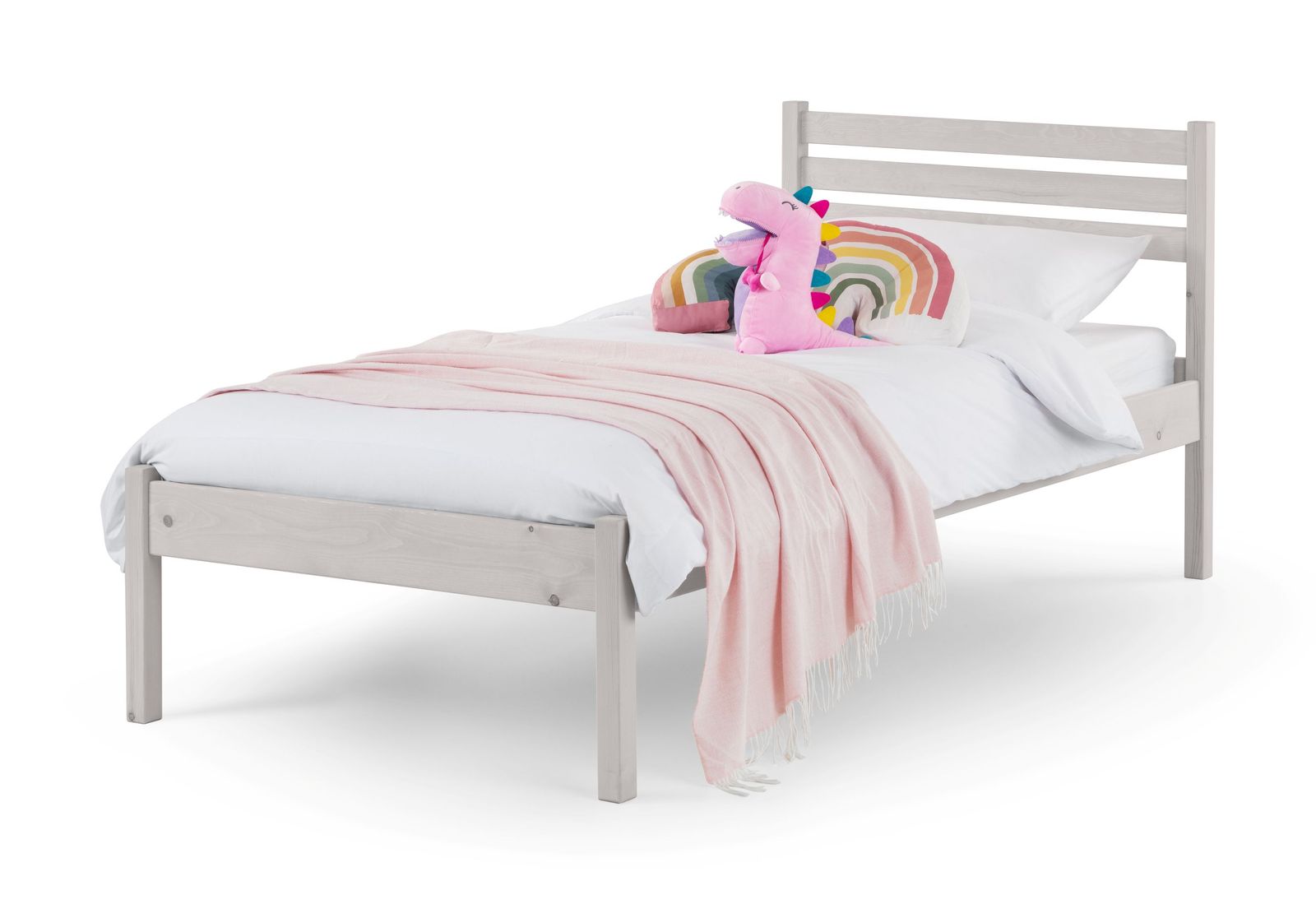 TimberRest Mirkwood solid wood bed frame with detailed headboard