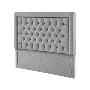 Harrisons Miserden deep upholstered fabric headboard grey