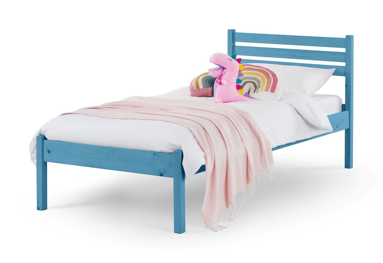 TimberRest Mirkwood solid wood bed frame with detailed headboard