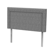 Harrisons Reykjavik strut fabric headboard for divan base grey