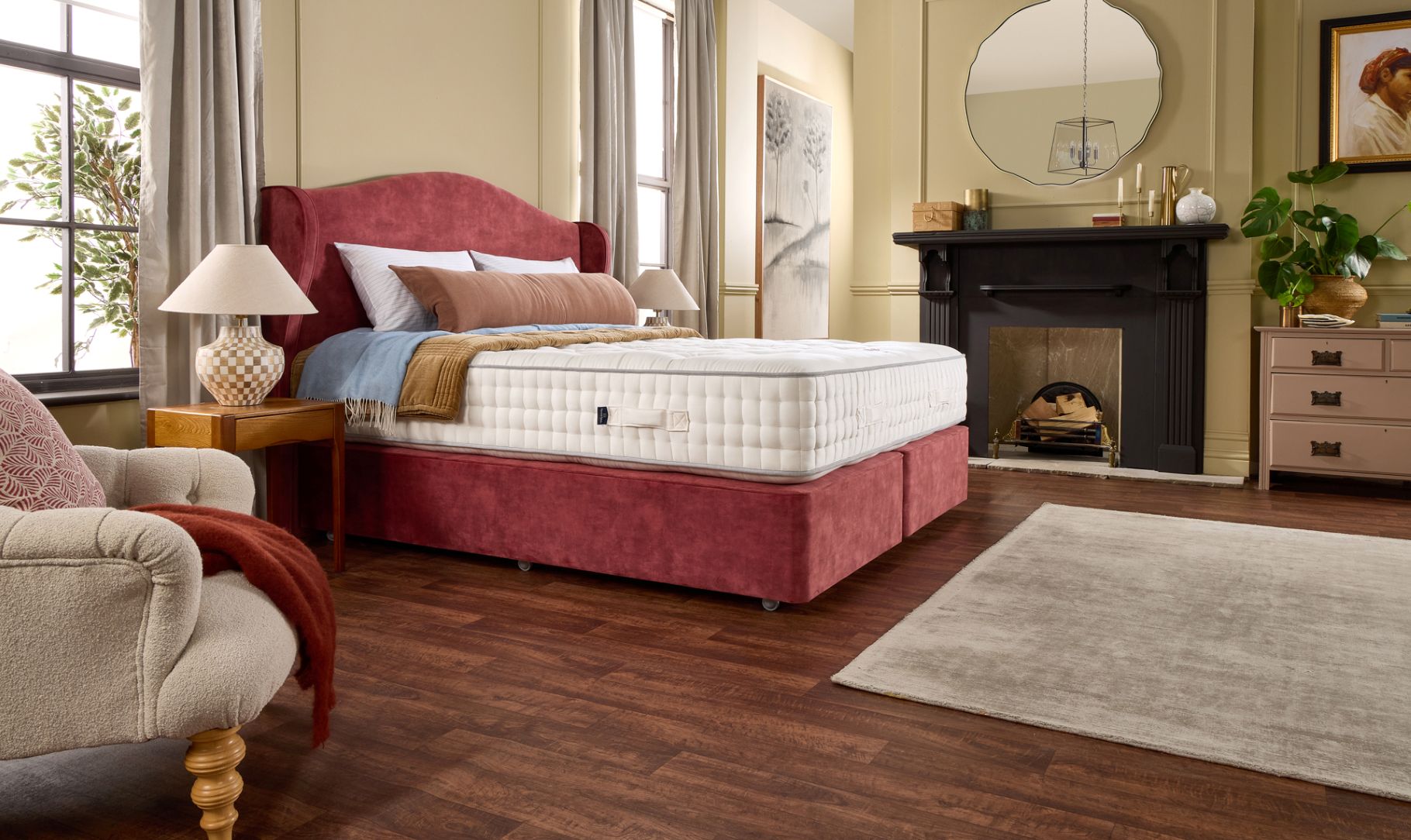 Harrisons Ruby mattress with 12500 pocket springs, supportive construction and premium sleep comfort
