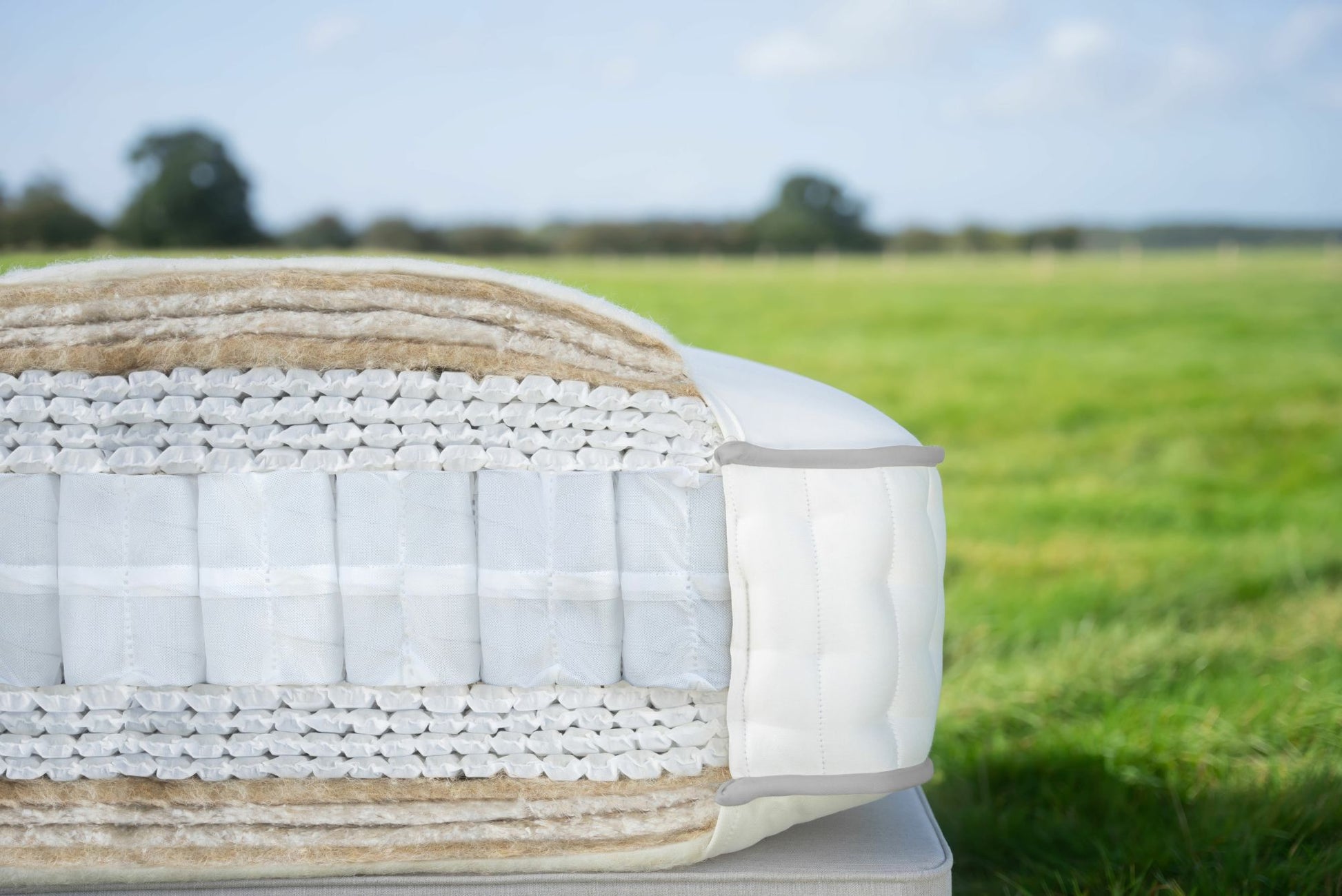 Harrisons Diamond pocket sprung mattress featuring 25000 springs, premium natural fillings and luxury comfort