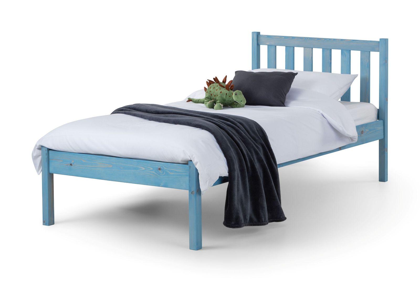 TimberRest Mirkwood childrens solid wood bed frame with detailed headboard 