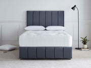 Deep Sleep Wool Luxury 1500 shallow 9.5 inch divan set with 24 inch strutted headboard 2 shallow drawers
