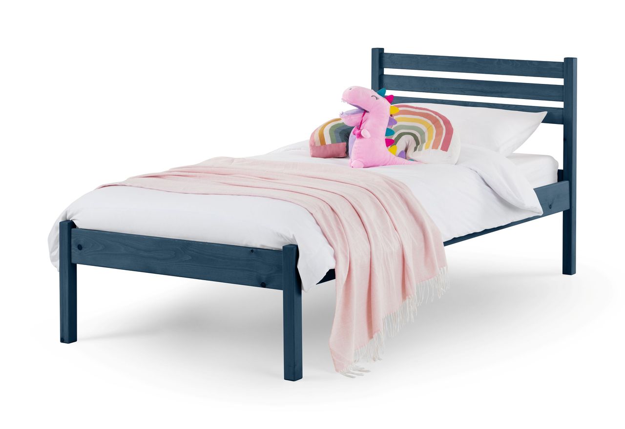 TimberRest Mirkwood solid wood bed frame with detailed headboard