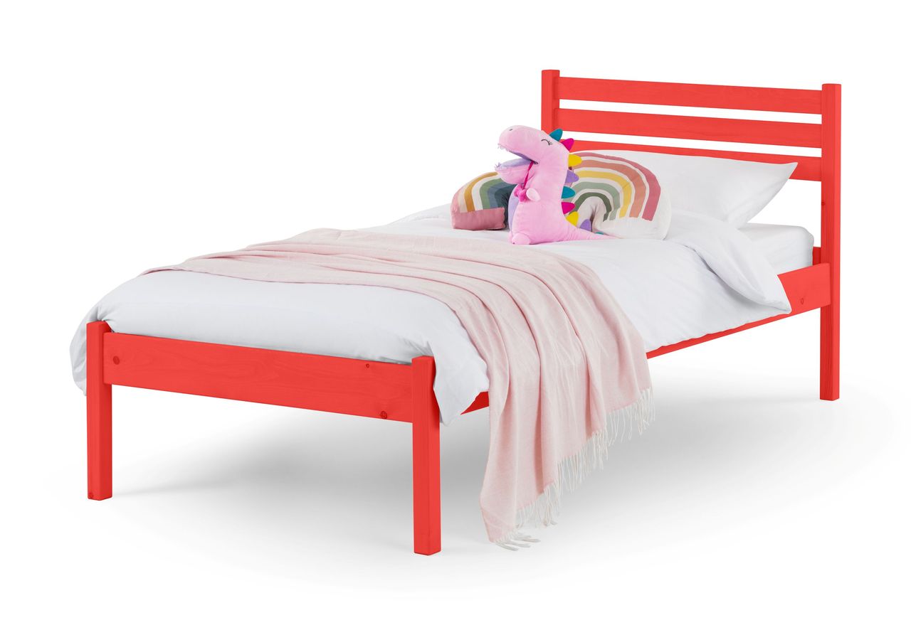 TimberRest Mirkwood solid wood bed frame with detailed headboard