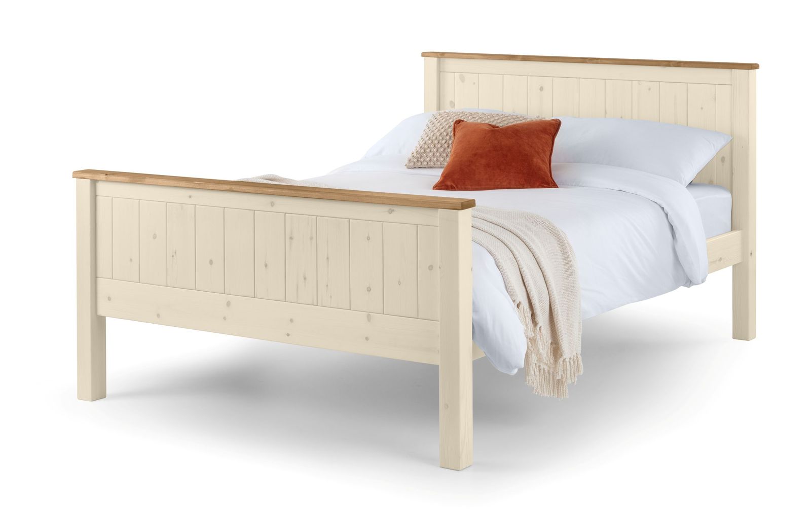 TimberRest Tollymore HFE solid wood bed frame with high headboard and high foot end
