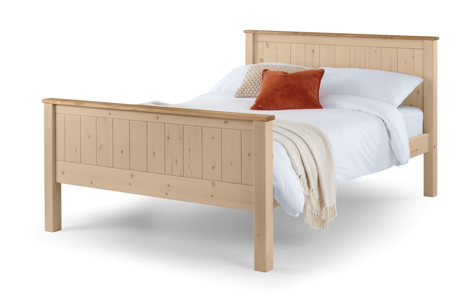 TimberRest Tollymore HFE solid wood bed frame with high headboard and high foot end